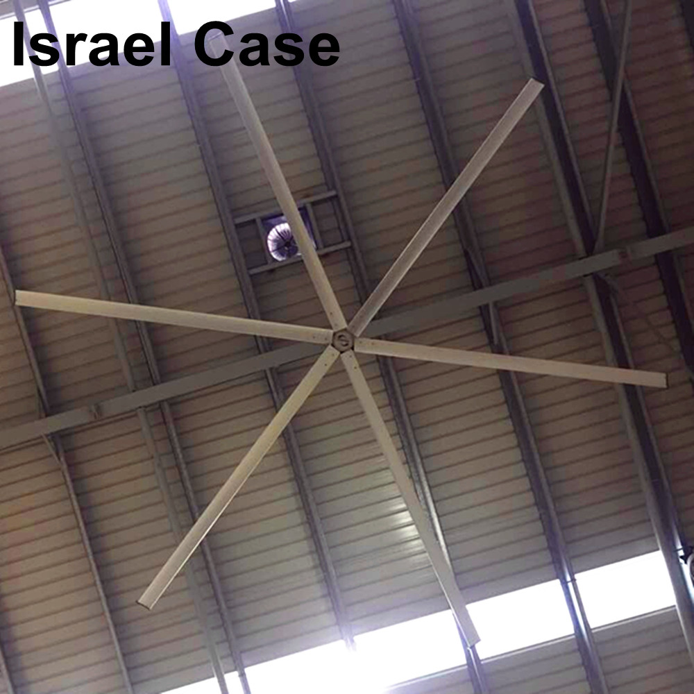 Высота воздушного охлаждения 1200мм потолочных вентиляторов АВФ52 ХВЛС для промышленного/склада