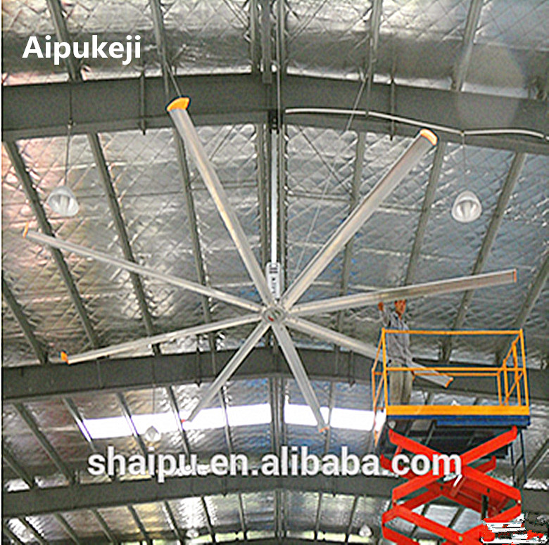 лезвия диаметра 8 потолочных вентиляторов мастерской 4.9м большие для больших объектов